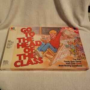 Go To The Head Of the Class Vintage 1986 Milton Bradley Board Game Complete